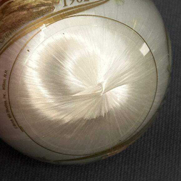 VTG Silk Christmas Ornament Baby deer Shepherd lamb Scenic American Legion 80s - Picture 15 of 16